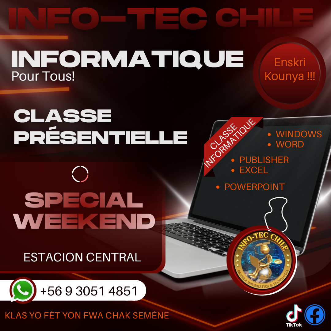 Clase presencial de INFO-TEC CHILE